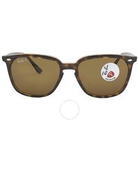 Ray-Ban - Polarized Square Sunglasses Rb4362 710/83 55 - Lyst