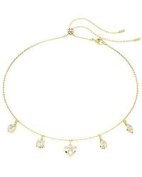 Swarovski - Tone Plated Imber Necklace - Lyst