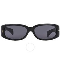 Tom Ford - Corey Smoke Rectangular Sunglasses Ft1064 01a 59 - Lyst