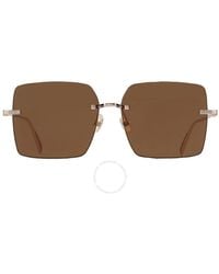 Ferragamo - Brown Square Sunglasses Sf311s 780 60 - Lyst
