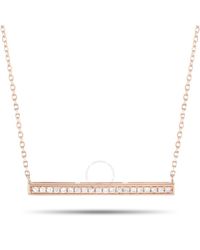 LB Exclusive - 14k Rose Gold 0.10 Ct Diamond Pendant Necklace - Lyst