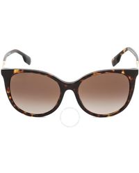 Burberry - Dark Havana Cat Eye Sunglasses - Lyst