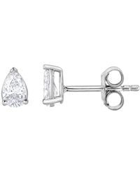 Brilliant Diamond - Sterling 0.50 Carat Lab Grown Diamond Stud Earrings For - Lyst