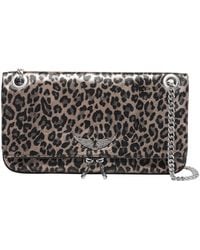 Zadig & Voltaire - Rock Metal Leopard Crossbody Bag - Lyst