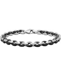 Robert Alton - Oval Chain Link Stainless Steel Bracelet - Lyst