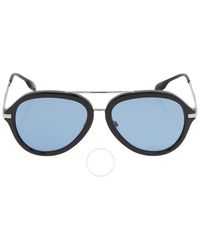 Burberry - Light Blue Aviator Sunglasses Be4377 300172 58 - Lyst