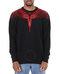 Marcelo Burlon - Black Red Icon Wings Sweater - Lyst