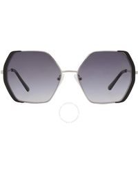 Guess Factory - Smoke Gradient Geometric Sunglasses Gf0387 10b 57 - Lyst