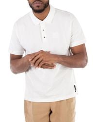 Fendi - Embroidered Logo Cotton Polo Shirt - Lyst