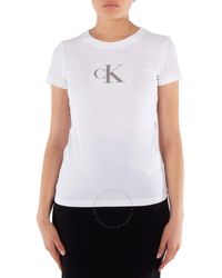 Calvin Klein - Sequin Logo T-Shirt - Lyst