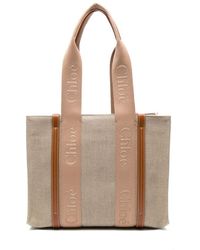 Chloé - Medium Woody Tote Leather Bag - Lyst