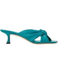 Jimmy Choo - Avenue 50Mm Malibu Nappa Leather Mules, Brand Size 34 Us - Lyst