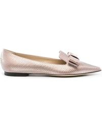 Jimmy Choo - Gala Pointed-To Bow Ballet Flats, Brand Size 36 Us - Lyst