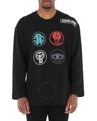 Roberto Cavalli - Embroidered Lucky Symbols Sweatshirt - Lyst