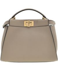 Fendi - Peekaboo Leather Handbag - Lyst