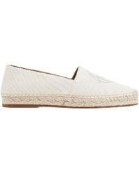 Chloé - Pary Logo Embroidered Espadrilles, Brand Size 38 (Us - Lyst