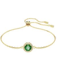 Swarovski - Round Cut Una Angelic Bracelet - Lyst