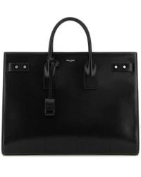 Saint Laurent - Leather Sac De Jour Handbag - Lyst