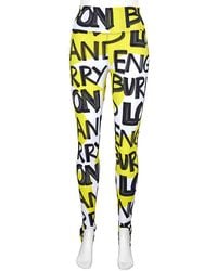 Burberry Pennar Logo Leggings - Yellow