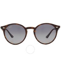 Ray-Ban - Grey Gradient Round Sunglasses Rb2180 710/4l 51 - Lyst