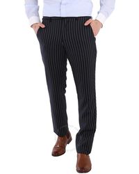 Burberry - Classic Fit Pinstriped Wool Tailored Trousers - Lyst