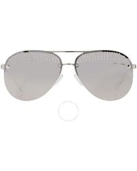 Michael Kors - East Side Light Grey Mirrored Silver Pilot Sunglasses Mk1135b 18896g 59 - Lyst