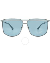 Guess - Blue Geometric Sunglasses Gu7851 10v 63 - Lyst
