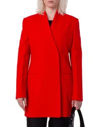 Ferragamo - Single-Breasted Fitted Wool Blazer, Brand Size 44 Us - Lyst