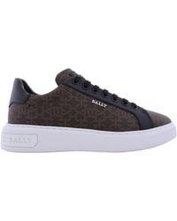 Bally - Miky B Monogram Printed Fabric Sneakers - Lyst