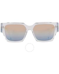 Dior - Pink Gradient Blue Square Sunglasses Dm40013u 26z 55 - Lyst