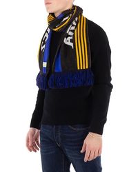 Aries Arsenal Bust Logo Scarf in White for Men | Lyst