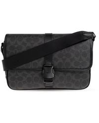 COACH - Signature Canvas League Messenger Bag - Lyst