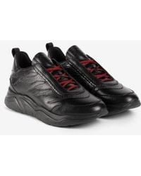 Roberto Cavalli - Firenze Python Flame Sneakers, Brand Size 41 Us - Lyst
