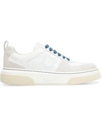Ferragamo - Ferragamo Cassina Low-Top Gancini Sneakers - Lyst