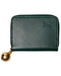 Burberry - Ekd Leather Zip Wallet - Lyst