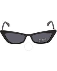 Guess - Smoke Cat Eye Sunglasses Gu8229 01a 53 - Lyst