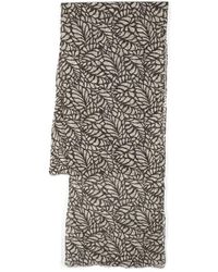 Brunello Cucinelli - Leaf Pattern Scarf, One Size - Lyst