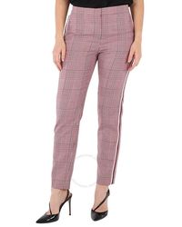Burberry - Side Stripe Houndstooth Check Wool Tailo Trousers - Lyst