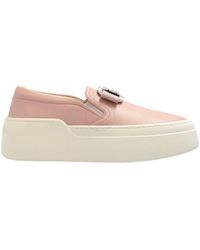 Ferragamo - Cristal New Vara Plate Slip On Shoes - Lyst