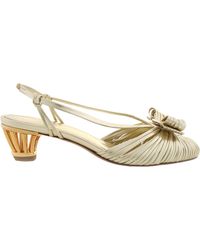 Ferragamo - Vara Cage-Heel Slingback Pumps - Lyst