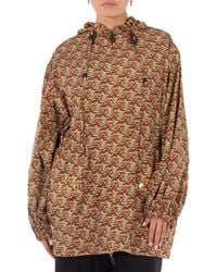 Burberry - Ladies Honey Tiger Print Lightweight Hooded Jacket, Brand Size 10 (Us - Lyst