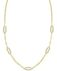 Tresorra - 14K & Diamon'Oro Paperclip Necklace - Lyst