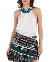 JW Anderson - Ladies Off Chain-Link Halterneck Top, Brand Size 10 (Us - Lyst
