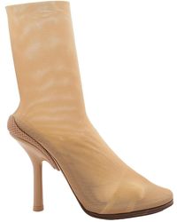 Burberry - Ladies Gennie Tulle Sock Detail Ankle Boots, Brand Size 36 (Us - Lyst
