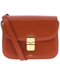A.P.C. - Grace Small Leather Crossbody Bag - Lyst