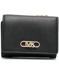 Michael Kors - Parker Tri-Fold Leather Wallet - Lyst