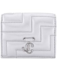 Jimmy Choo - Hanne Jc Emblem Leather Wallet - Lyst