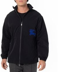 Burberry - Ekd Motif Drawstring Waist Zipped Jacket - Lyst