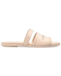 Burberry - Honour Leather Flat S - Lyst