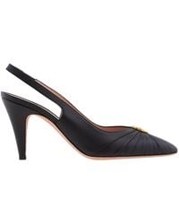 Bally - Jolene Slingback Leather Pumps - Lyst